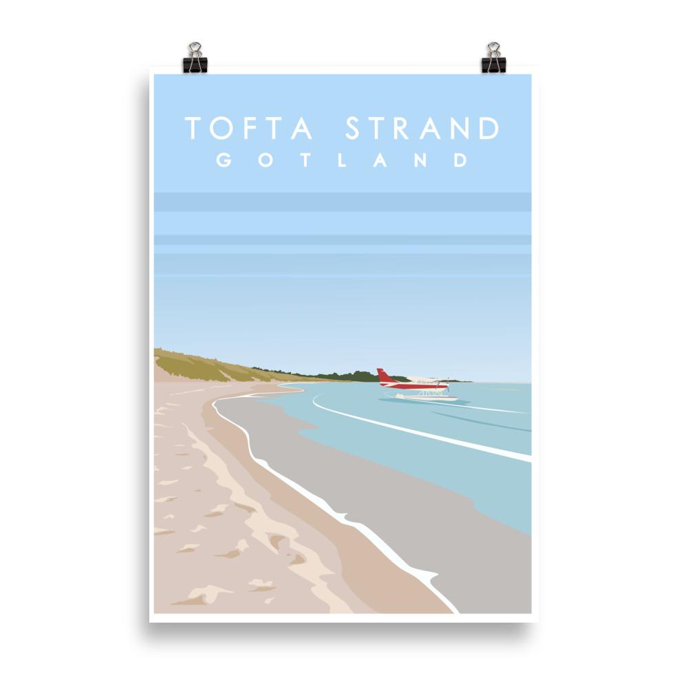 Tofta poster Gotland Visby Tavla